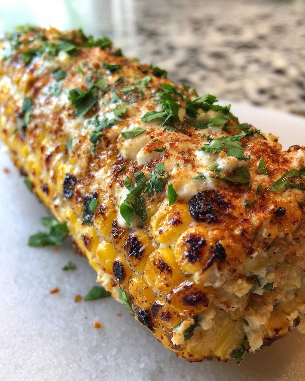 Vegetarian elote - detail 3