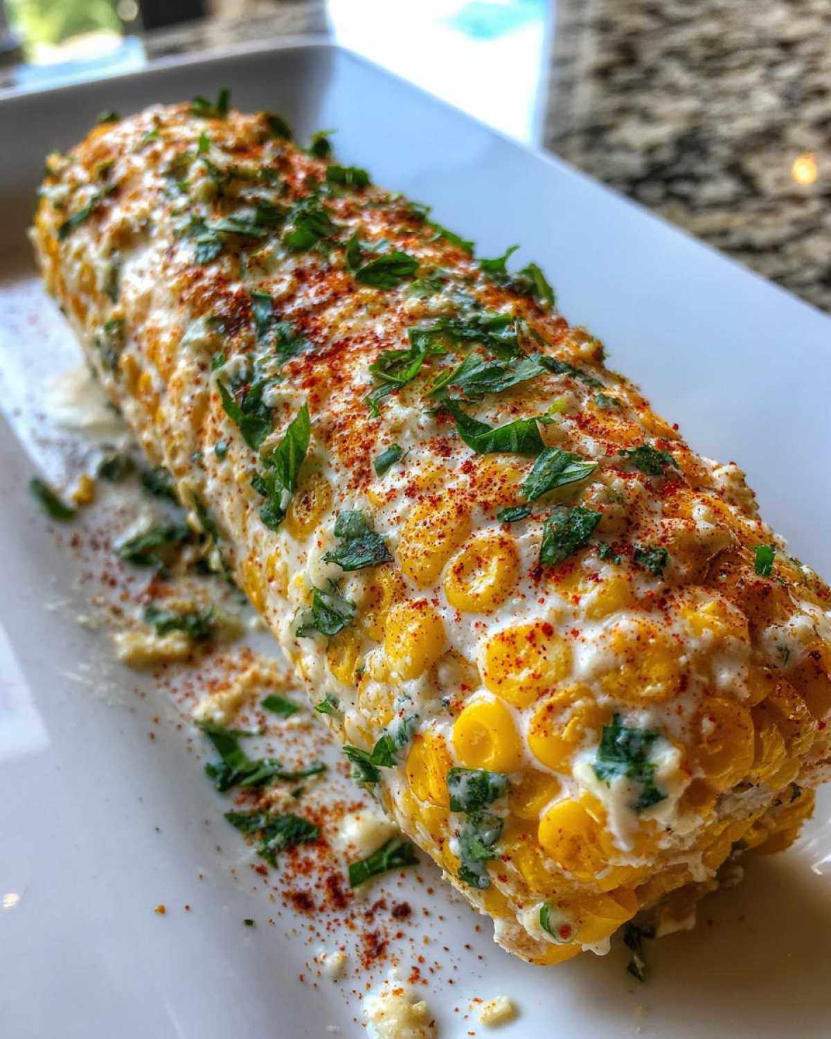 Vegetarian elote - detail 4