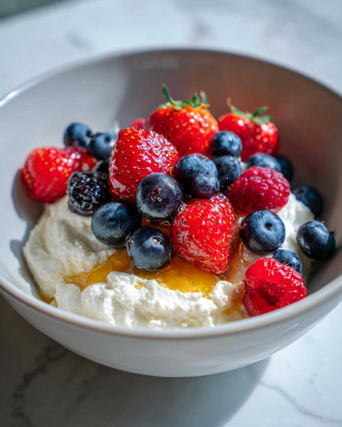 Whipped Cottage Cheese Dessert Bowl - detail 2