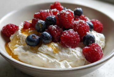 Whipped Cottage Cheese Dessert Bowl
