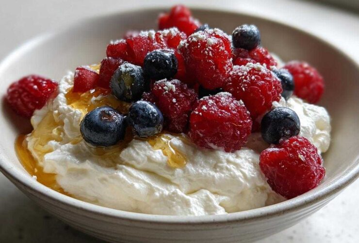Whipped Cottage Cheese Dessert Bowl